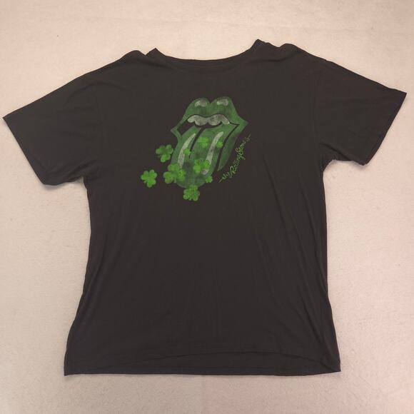 The Rolling Stones Band Crew Neck Short Sleeve T Shirt Mens Size 2XL Black - Picture 2 of 8